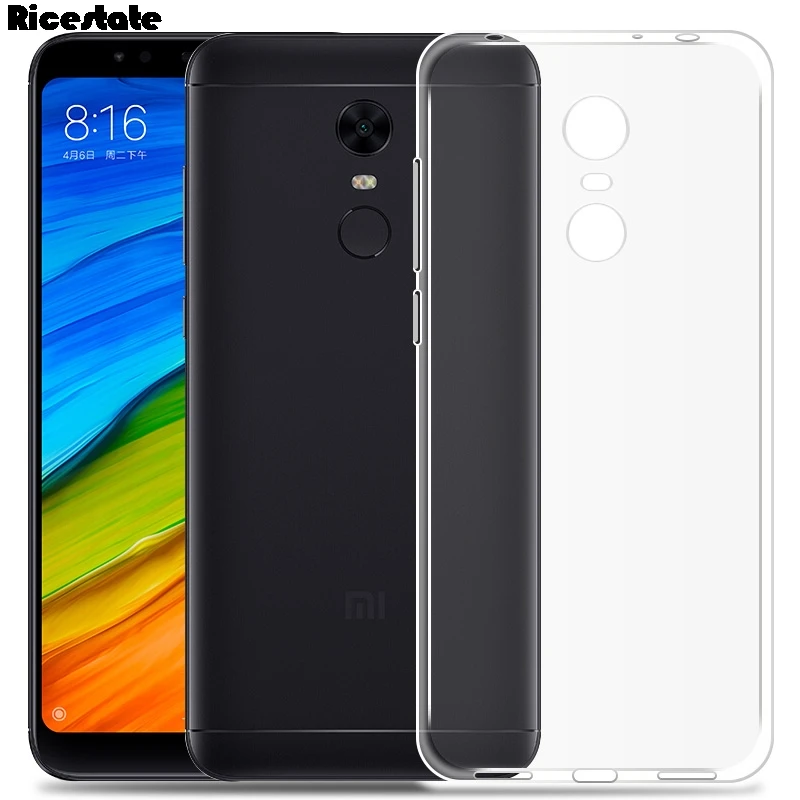 Ультратонкий Прозрачный чехол Ricestate из ТПУ для Xiaomi Redmi 5 Plus мягкий силиконовый Redmi5