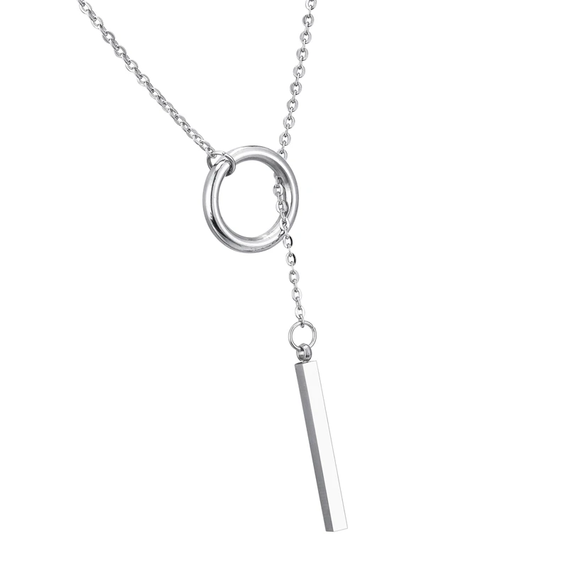 FUNIQUE 2018 Новое серебряное ожерелье из нержавеющей стали для мужчин и женщин в