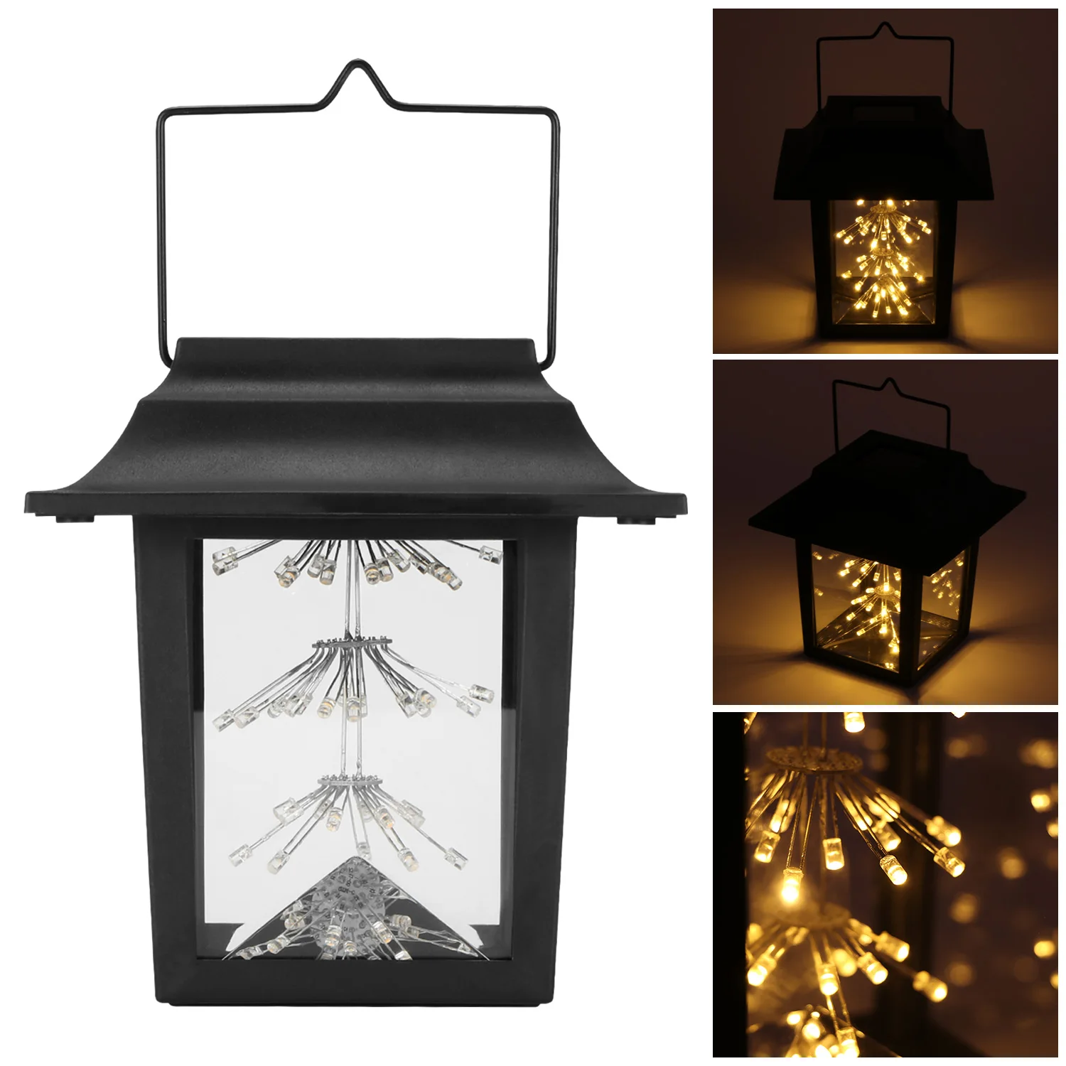 Солнечные Портативный свет свечи лампочки дерево висит 41 светодиодный Фонари