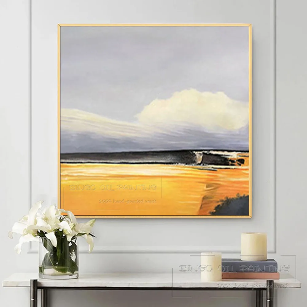 Простой дизайн ручная роспись высокое качество Импрессионистский пейзаж