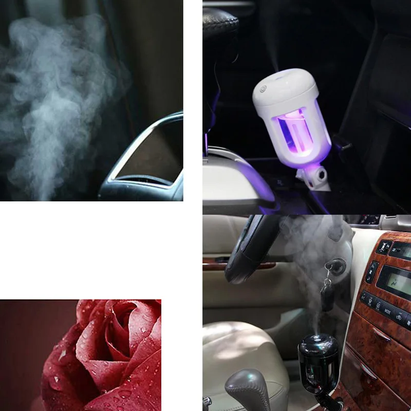 Автомобильное зарядное устройство с подсветкой увлажнитель пара и ароматерапия