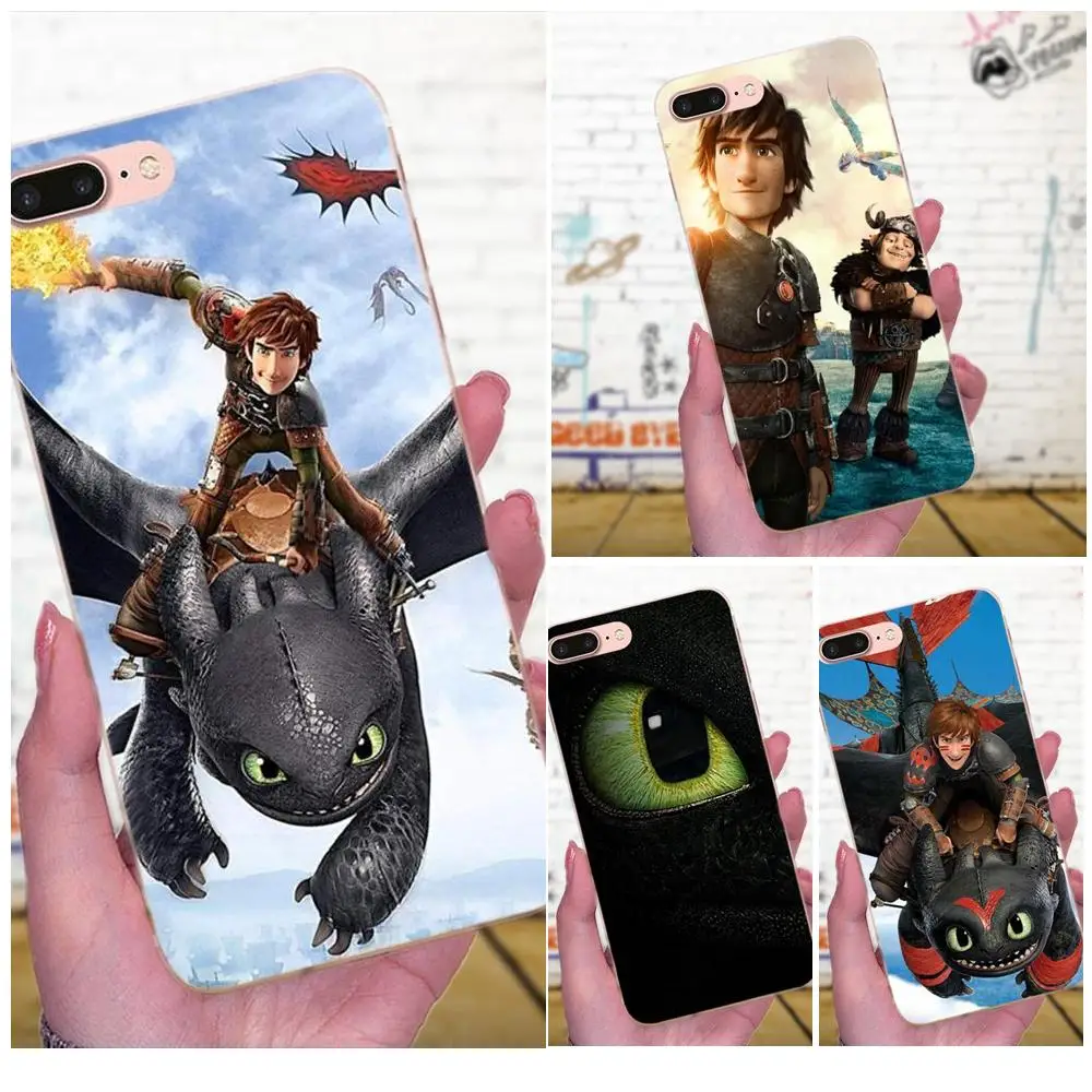Soft TPU Mobile Pouch For Xiaomi Redmi Note 2 3 3S 4 4A 4X 5 5A 6 6A Pro Plus Toothless How To Train Your Dragon | Мобильные