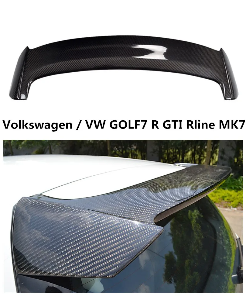 Спойлер из углеродного волокна для Volkswagen / VW GOLF7 R GTI Rline MK7 2014 2017 высококачественные