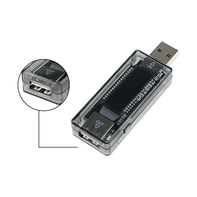 Цифровой USB детектор UANME вольтметр Амперметр с ЖК дисплеем и индикатором заряда