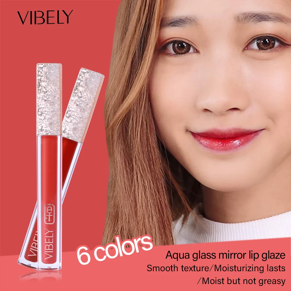 VIBELY brand New Mirror Lip Glaze Liquid Lipstick Lipgloss Long Lasting Smooth Moisturizing Gloss Tint Red | Красота и здоровье