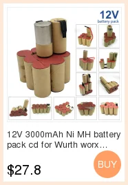 3000 мАч для Skil 12V Ni MH аккумулятор CD 2610393023 2610391670 для самостоятельной установки