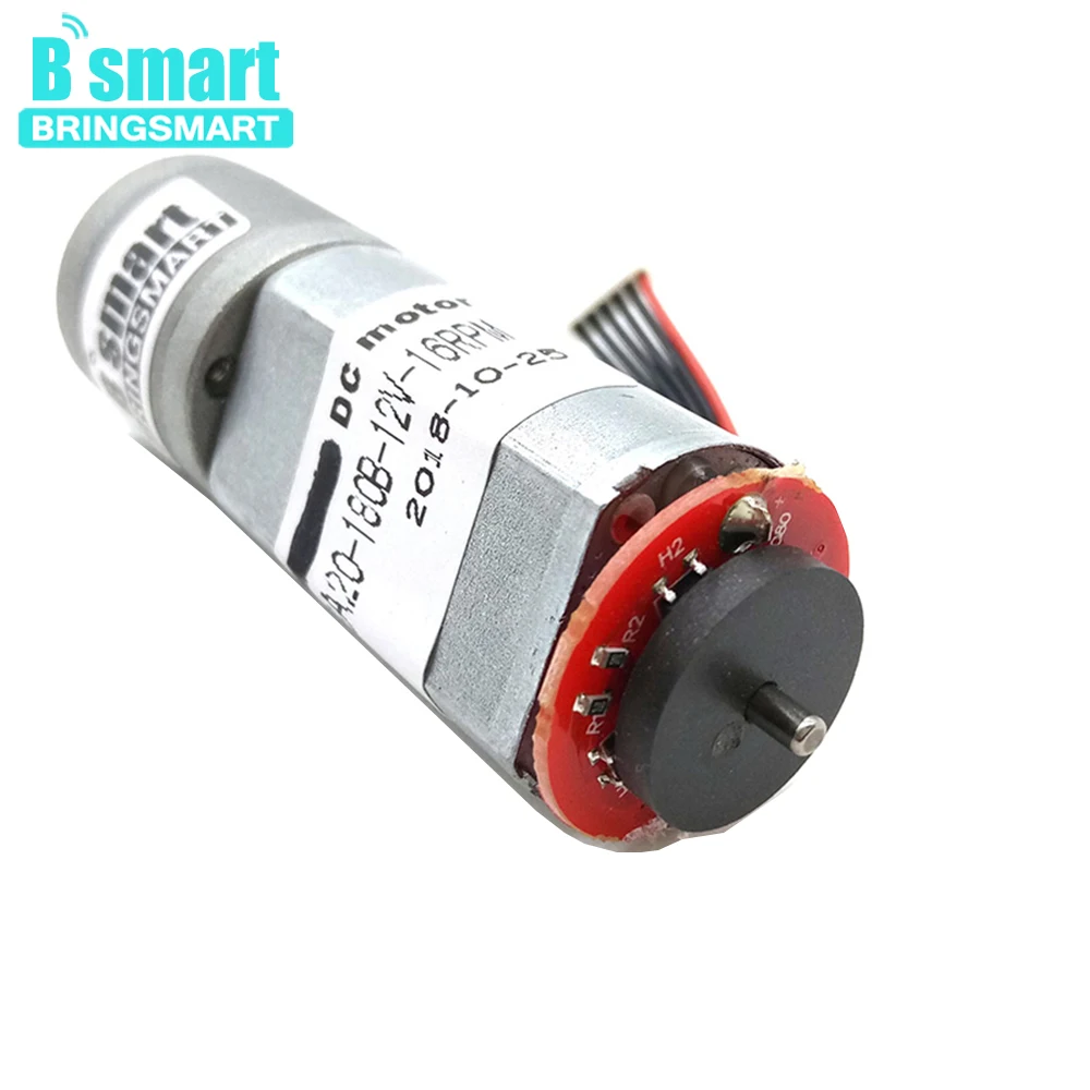 Кодировщик Bringsmart редуктор электродвигатель постоянного тока 12 Вольт двигатель