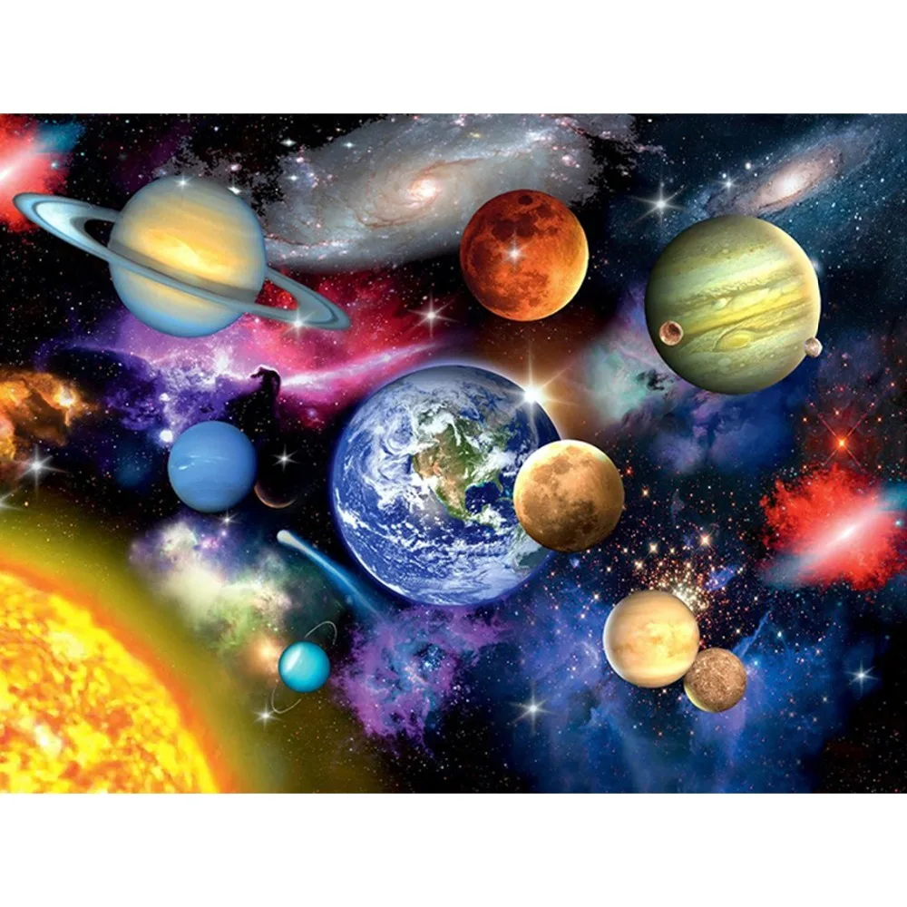 

100% Full DIY 5D Diamond Painting "Planet" Cross Stitch Embroidery Patterns