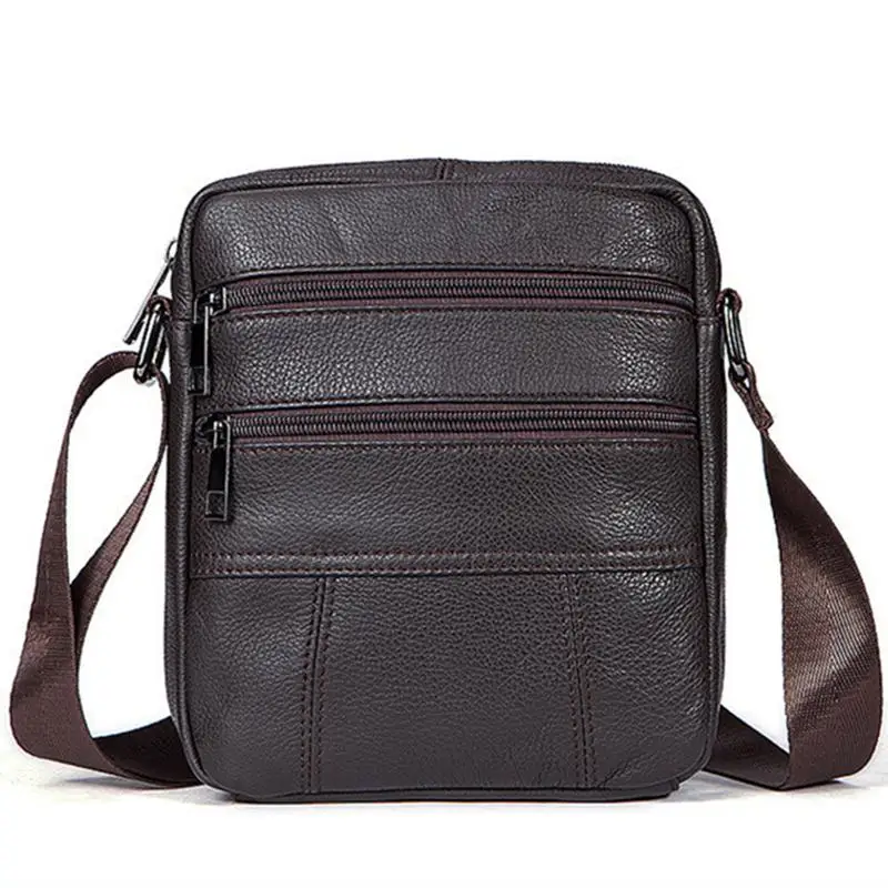 Известная мужская сумка маленькая из натуральной кожи дизайнерская мессенджер