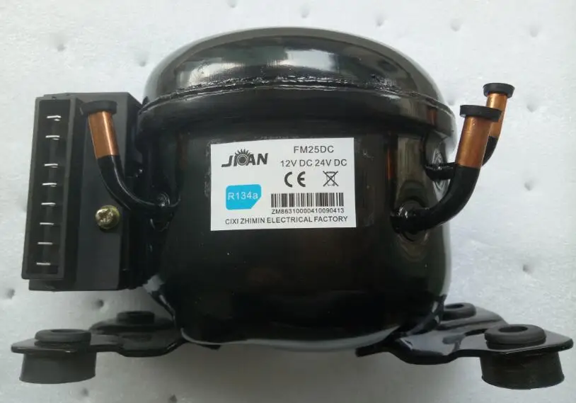 FM25DC/R134A или R600A компрессор холодильника с морозильником AC/DC 12 V/24 V