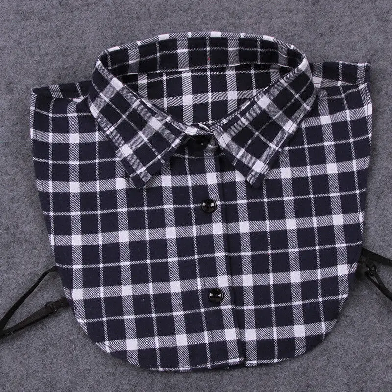 Рубашка с ложным воротником женская блузка из хлопка со съемным мужская рубашка