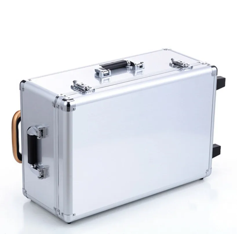 Роскошный чемодан на колесиках из алюминиевого магниевого сплава деловой