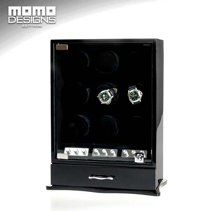 Высококачественная деревянная коробка для намотки часов 9 автоматическая