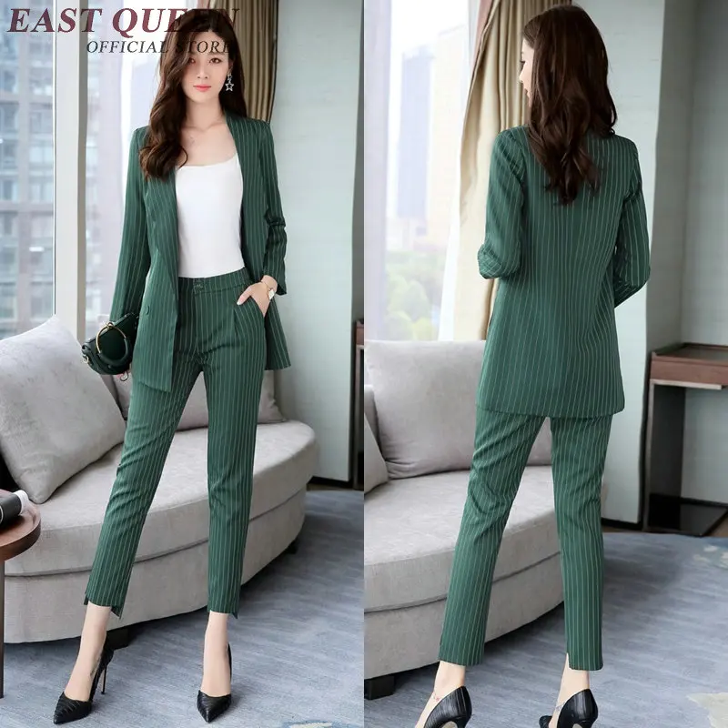 Womens business suits Spring 2018 Suit Fashion Pant Suits Women Casual Office Work Wear Sets Uniform Styles Elegant DD047 C | Женская