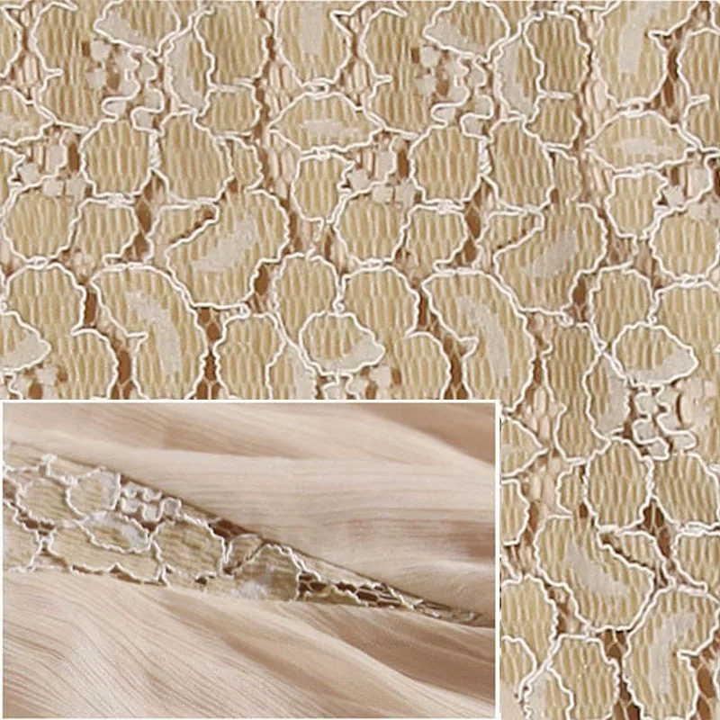 2017 весеннее летнее женское модное платье из органзы длиной до колена с кружевным