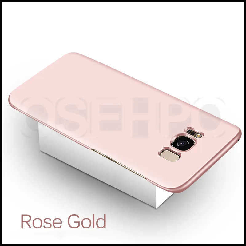 Rose Ультратонкий матовый чехол для Samsung Galaxy S9 S8 Plus S7 edge Note 9 жесткий защитный чехол для samsung S8 S9 Plus S6 edge Note 8 - Цвет: Rose
