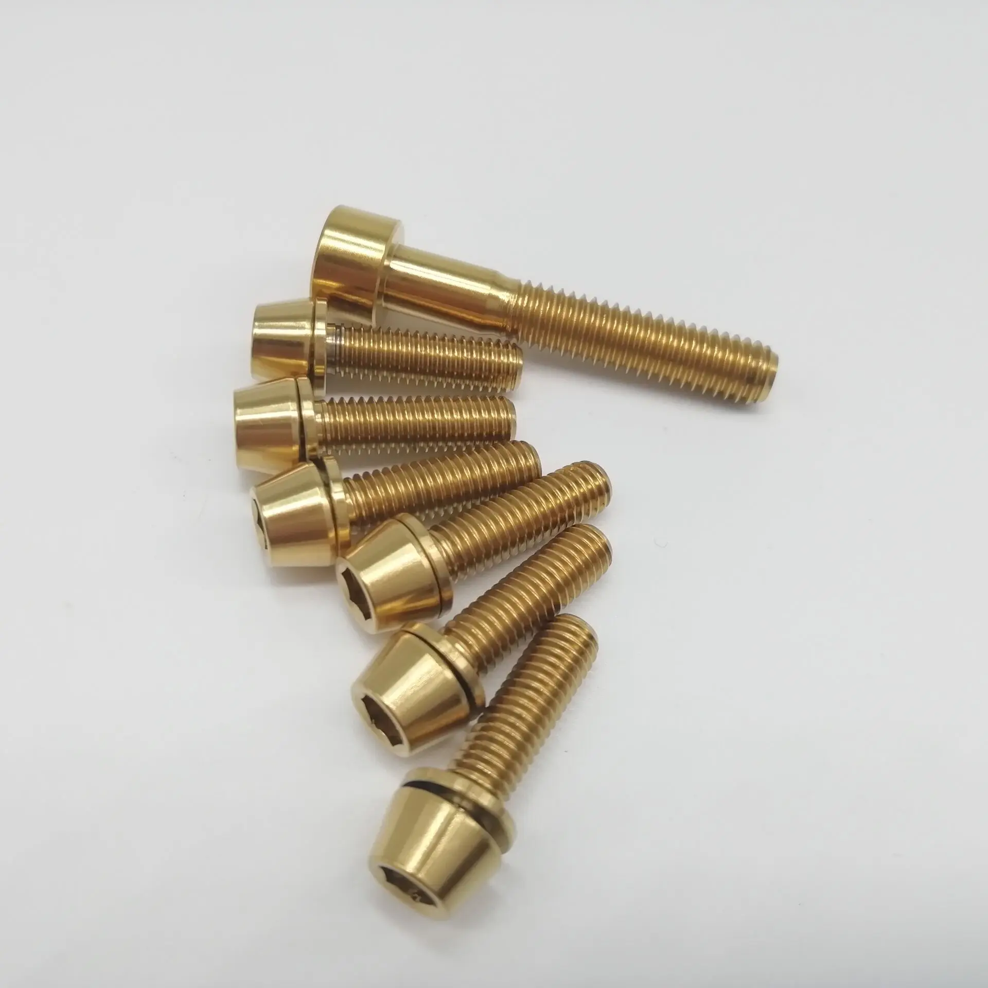 1 шт. винт для велосипеда M6X35mm с титановой головкой Ti и 6 M5X18mm шайбами велосипедные
