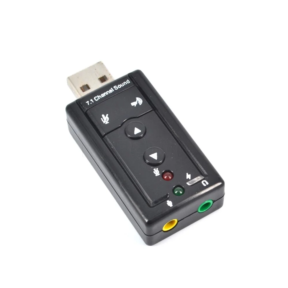 Профессиональный внешний USB-адаптер для звуковой карты виртуальный 7 1 канальный