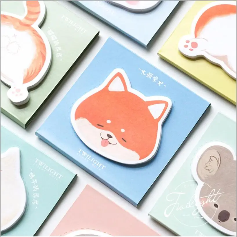 Kawaii Лес Животные панда липкая заметка почта записной блокнот Kawaii школьные принадлежности планировщик наклейки бумага Korean корейские канцелярские принадлежности