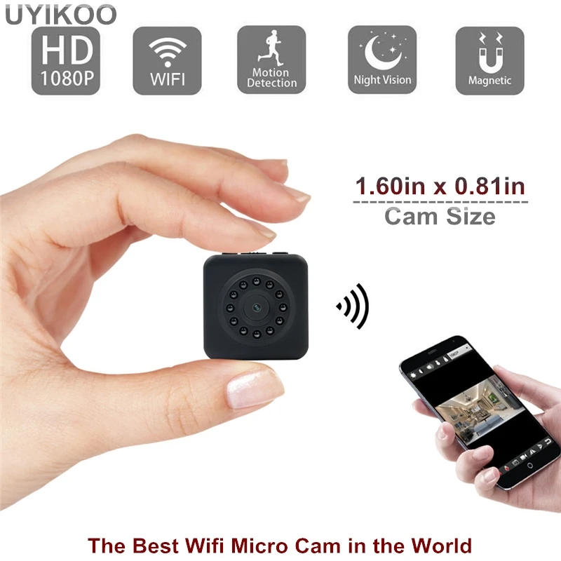 WI FI Micro Камера HD 1080 P Ночное видение и движения Сенсор безопасности дома видео мини