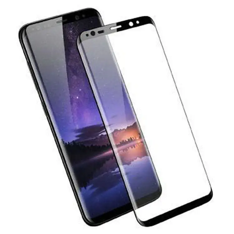 AINY New Full Cover Glue 3D Curved Case for Samsung Galaxy S8 S8+ Plus Friendly Gorilla Tempered Glass Screen Protector | Мобильные