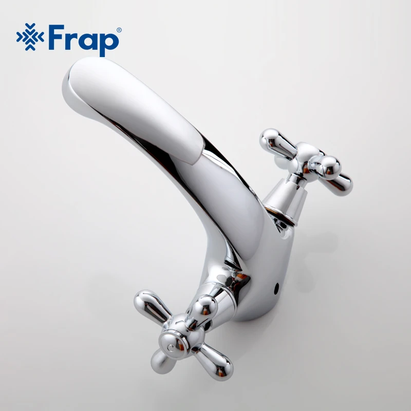 Классический серебристый смеситель FRAP для ванной комнаты раковины туалета с