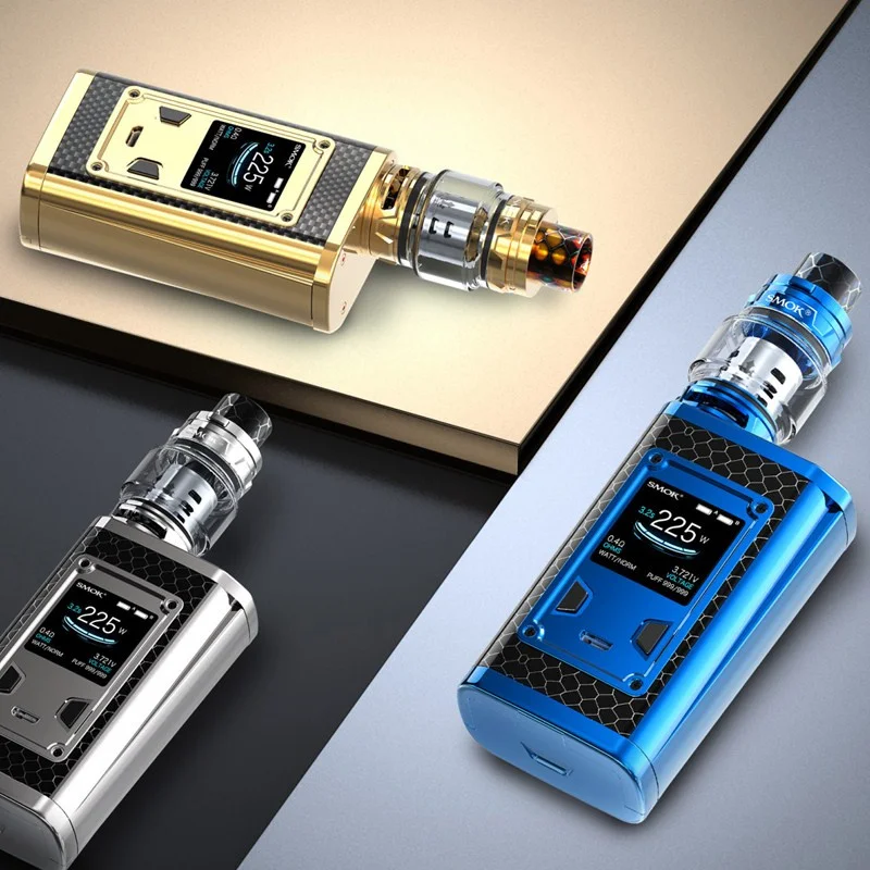 Набор SMOK Majesty роскошное издание 225 Вт Vape Kit испаритель 8 мл/2 мл TFV12 Prince tank углеродное