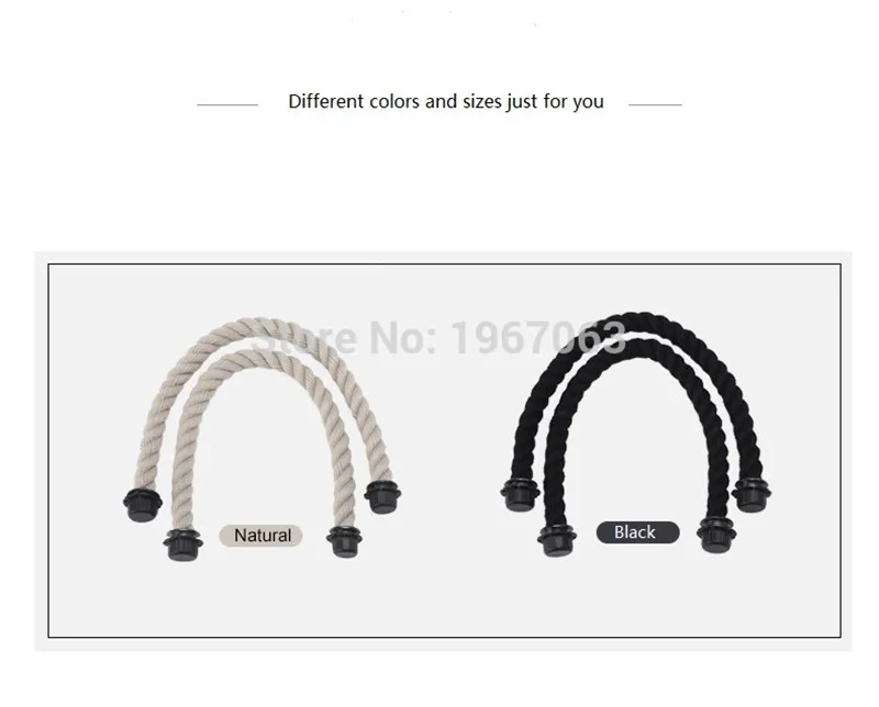 AMbag 1 пара Длинные Короткие пеньковые веревки ручка для O сумка Obag ручка 70 см 40 см для женщин сумка EVA