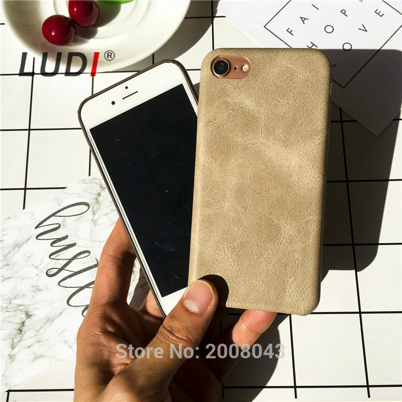 LUDI новый высококачественный классический винтажный кожаный чехол для iphone X 8 6 6S