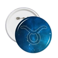 taurus zodiac constellation starry night sky clothes backpack decorate badges cartoon sticker clothing patche kid gift brooch