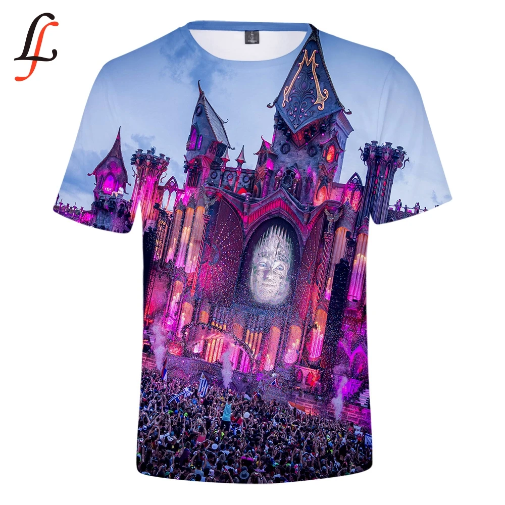 Tomorrowland 3D Print Casual T-shirts Women Men Summer Clothes K pop Harajuku Hot Sale Short Sleeve Tee Shirt Plus Size 4XL | Женская