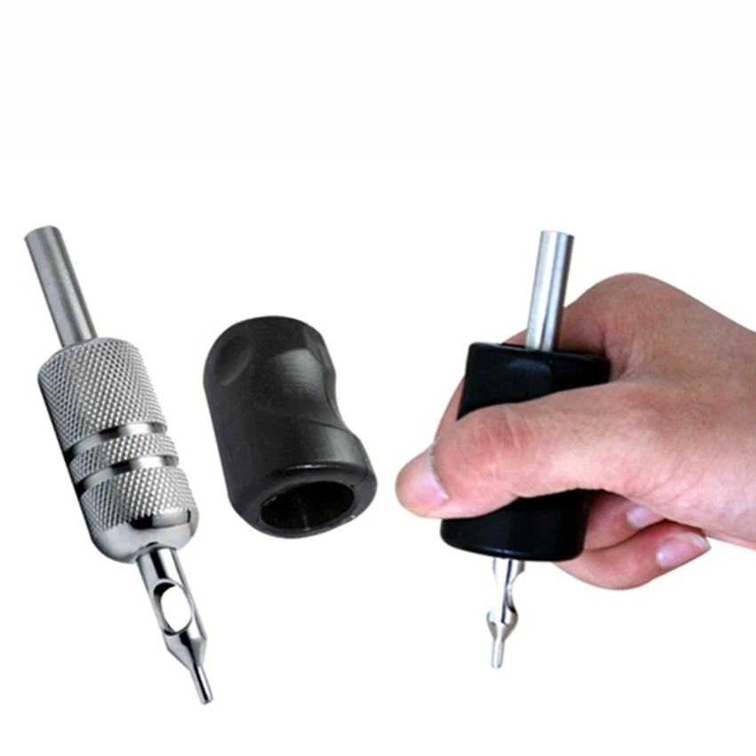 1 шт. Черный татуировки силиконовая рукоятка держатель крышки для принадлежности