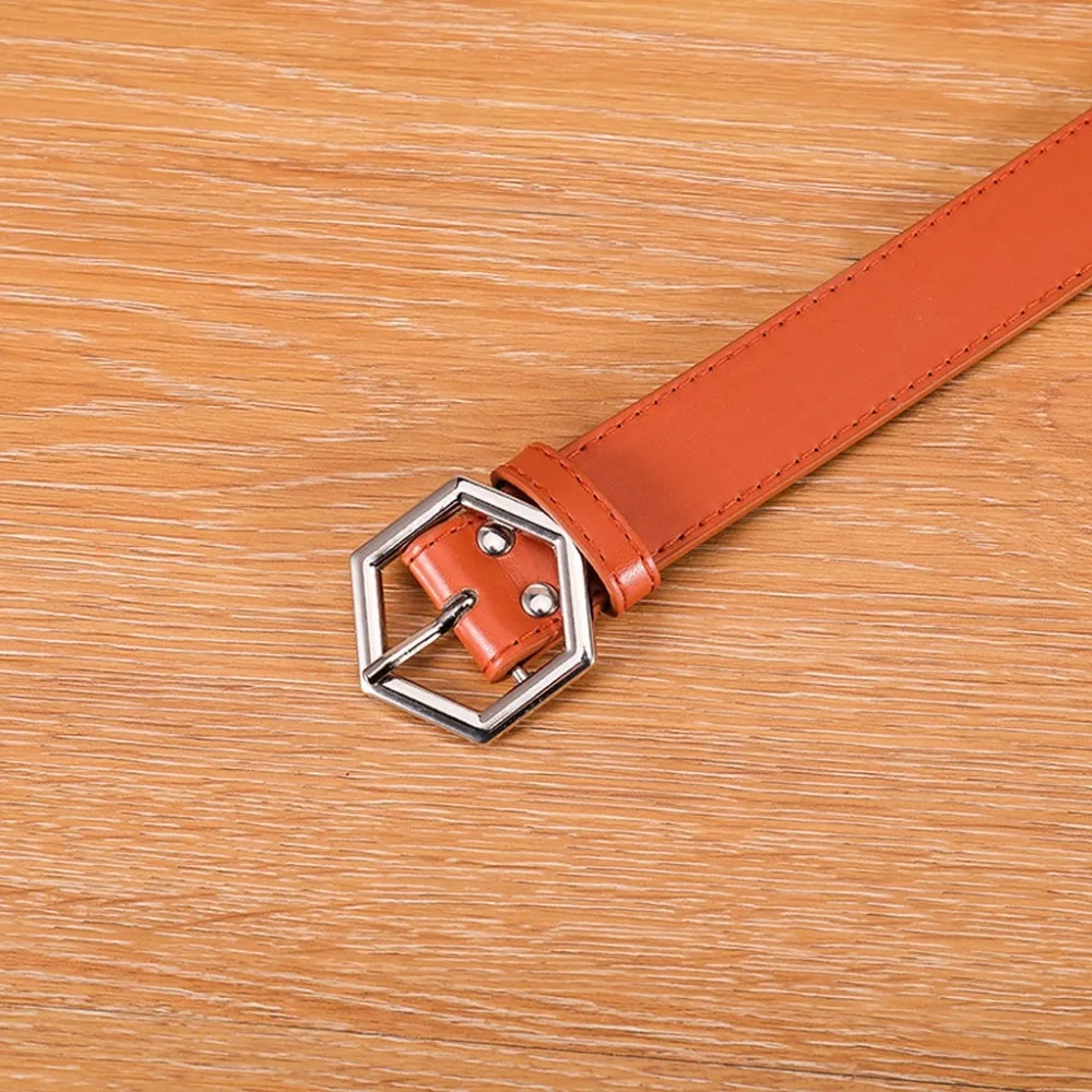 Модный ремень из искусственной кожи для женщин металлический дизайн с сердцем