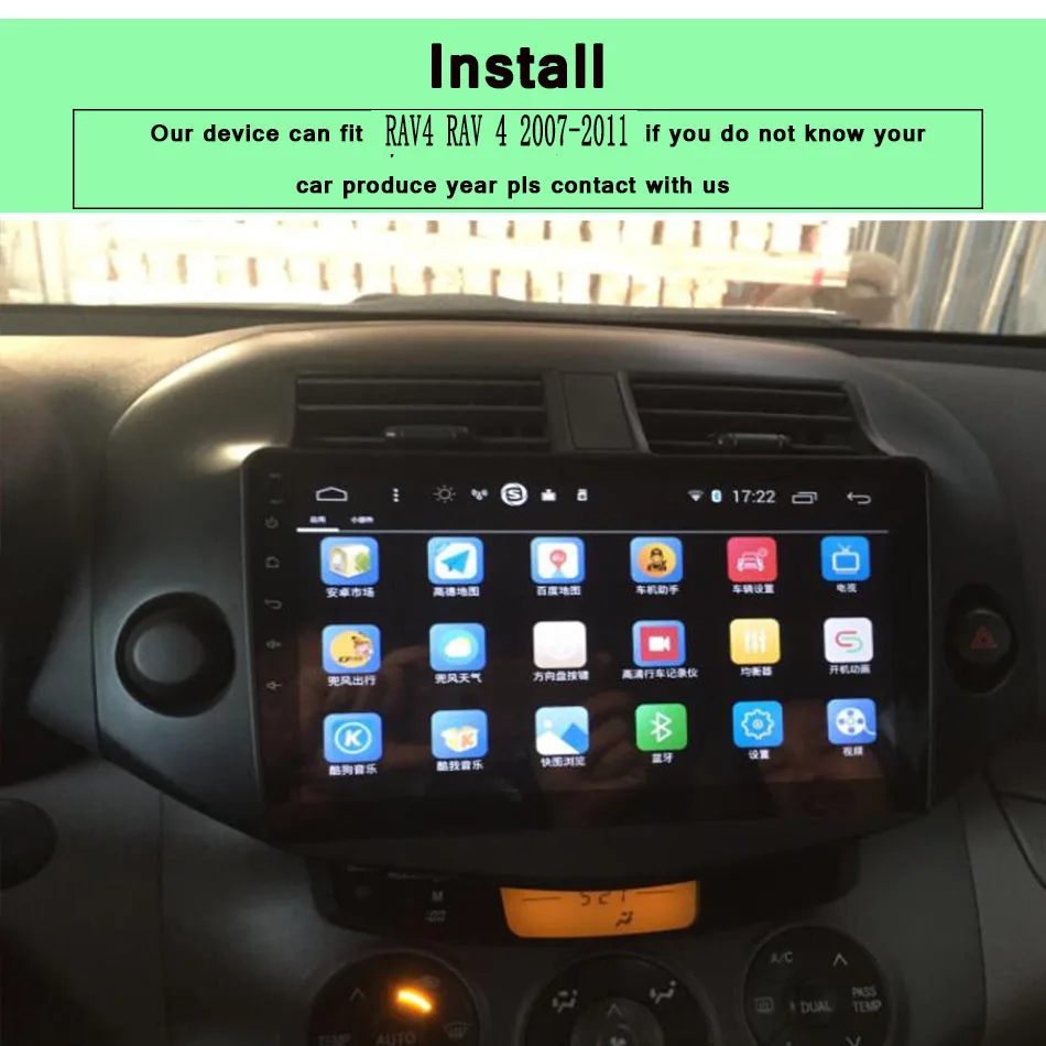 10," HD Android 10,0 Восьмиядерный 4 Гб+ 64 ГБ для Toyota RAV4 RAV 4 2007-2011 Автомобильный dvd-плеер gps Navi Радио Стерео головное устройство CarPlay