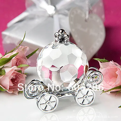 100 шт./лот сувениры для крещения хрустальные поделки Тыква Тренер Хрустальная