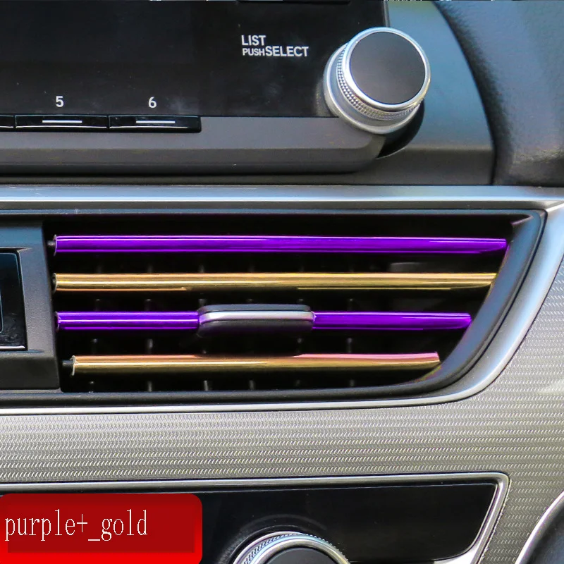 Декоративная лента на вентиляционное отверстие для автомобиля 2 шт. 20 см