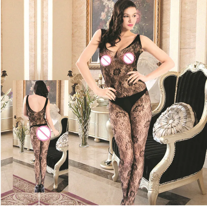 

Sexy Grenadine Perspective Intimate Dress Lingerie Underwear BODYSTOCKING bodysuit open crotch fishnet erotic