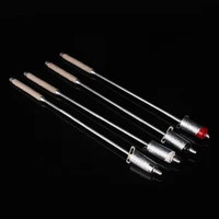 flaming torch to cane magic tricks black red white silver colors metal appearing cane stageillusionsaccessories 81329