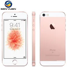 Б/у разблокированный Apple iPhone SE, определение отпечатка пальца двухъядерный 4 аппарат не привязан к оператору сотовой связи смартфон 2 Гб Оперативная память 16 Гб/64/128 ГБ Встроенная память за счет сканера отпечатков пальцев мобильного телефона