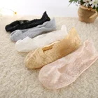 Носки женские кружевные невидимые женские носки до щиколотки, белые сетчатые Короткие хлопковые носки для лета, осени, весны, 2 пары, 4 шт.