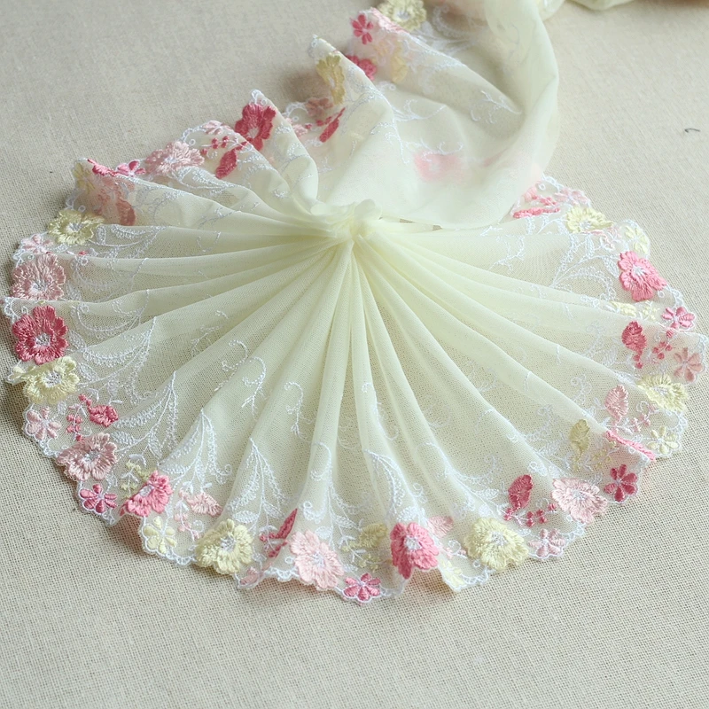 Изысканная эластичная кружевная бейка MLAEY желтого цвета 2 ярда