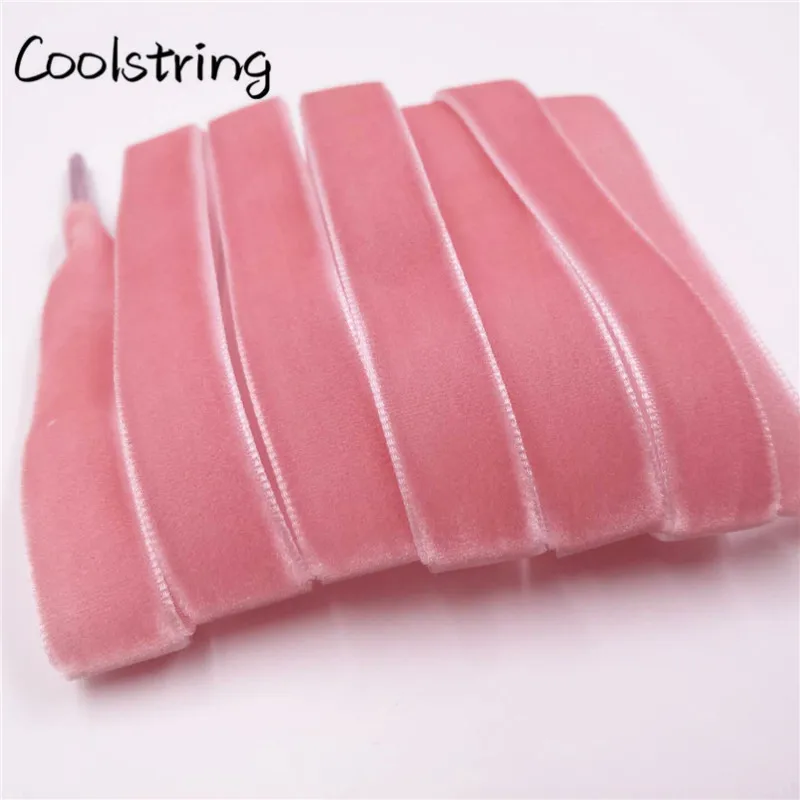 Coolstring 1,27 см(1/2 дюйма) пластиковые наконечники плоские односторонние сверхпрочные вельветовые шнурки для спортивной обуви одна пара Прямая поставка