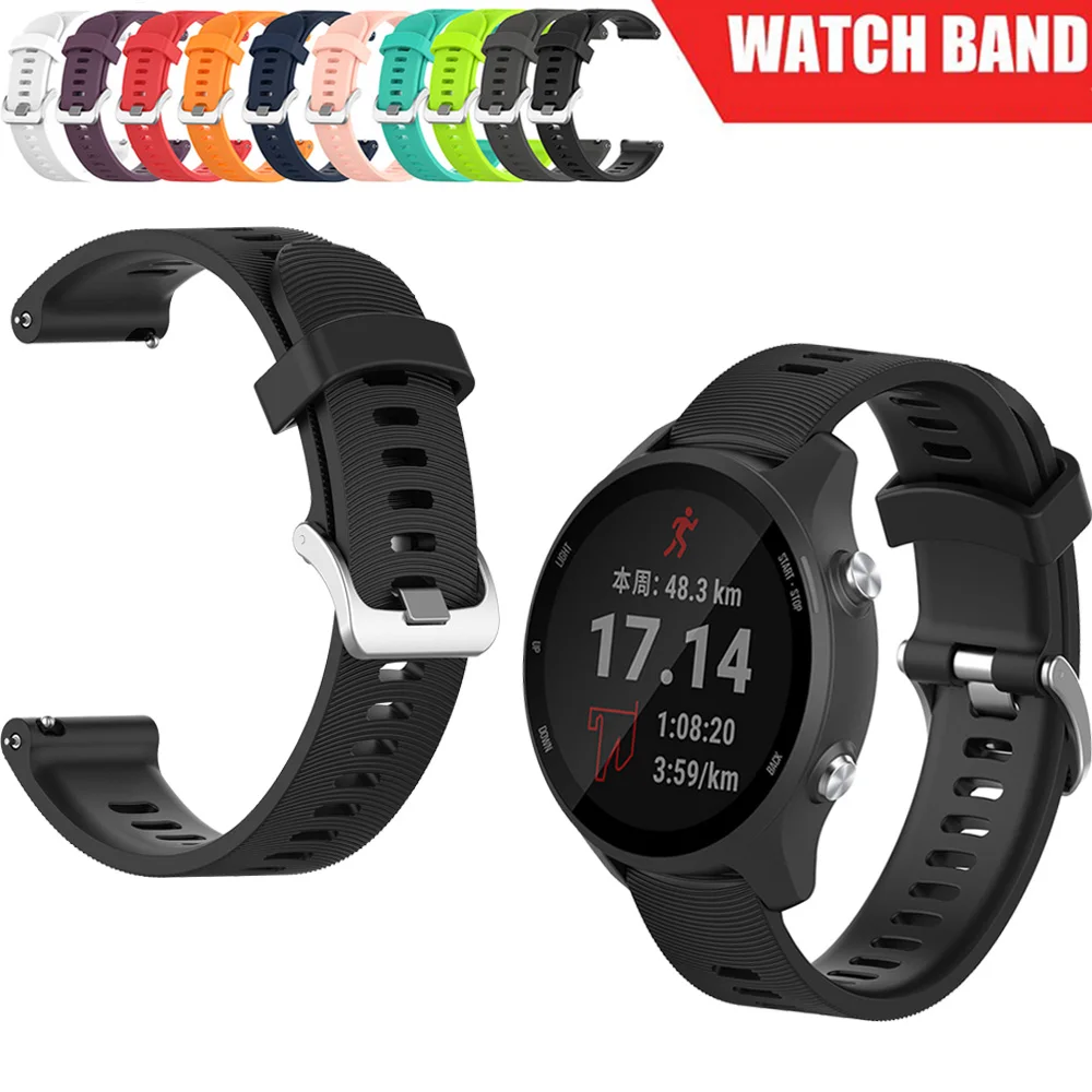 Для Garmin Forerunner 245M 245 ремешок для часов Смарт часы с силиконовым ремешком