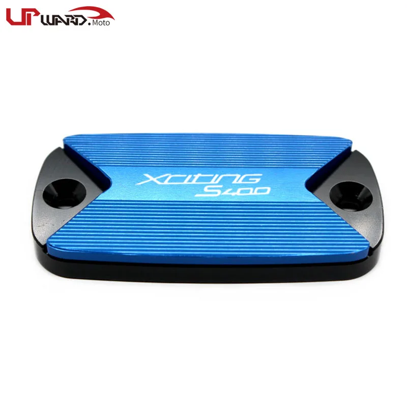 1 pcs of Blue Для kycco xciting 400 S400 XCITINGS400 мотоциклетная Передняя Тормозная жидкость Крышка Резервуара крышка с логотипом - Цвет: 1 pcs of Blue