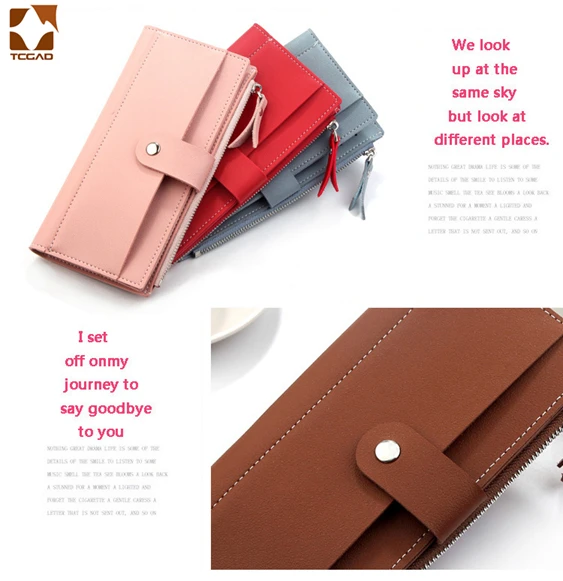 Женский длинный кошелек из искусственной кожи, красный кошелек porte feuille femme, Женский кошелек, клатч для денег, Женский кошелек billetera mujer carteras