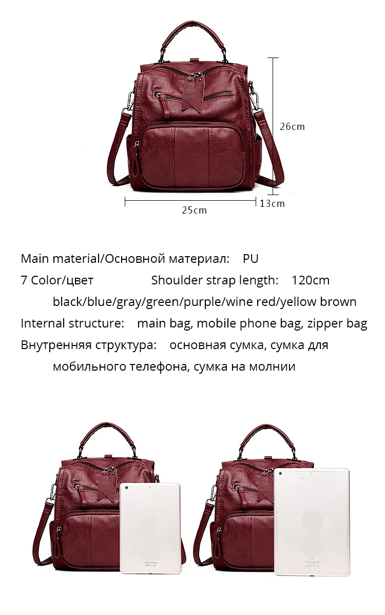 Винтажные кожаные рюкзаки, Женская дорожная сумка через плечо, Sac A Dos, горячая Распродажа, школьные сумки для девочек, рюкзак, женская сумка, Mochila Feminina