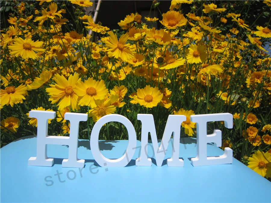 8 см резьба по дереву Искусственные белые деревянные буквы Алфавит украшение для