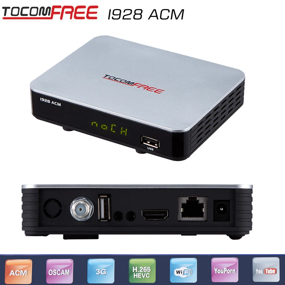2017 Новый Спутниковый ресивер tocomfree икс i928ACM бесплатно + 1 шт. wi fi антенны Южной
