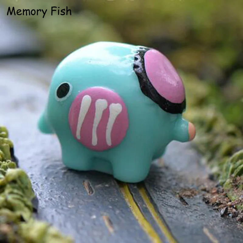 Микро сад украшения мультфильм милый мини Слон Статуэтка аниме фигурка кукла дом