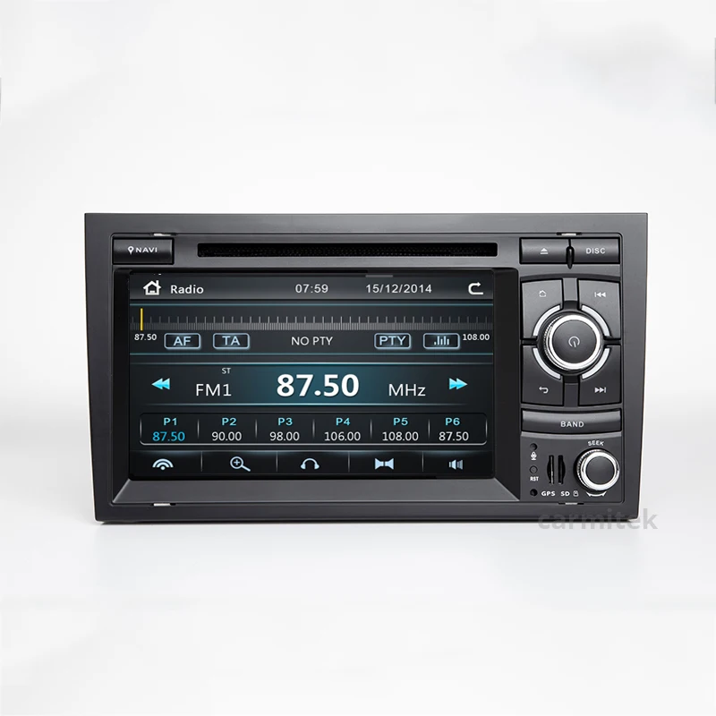 2 din автомобильный DVD Радио мультимедийный плеер стерео для Audi A4 2002-2008 B5 B6 B7 gps